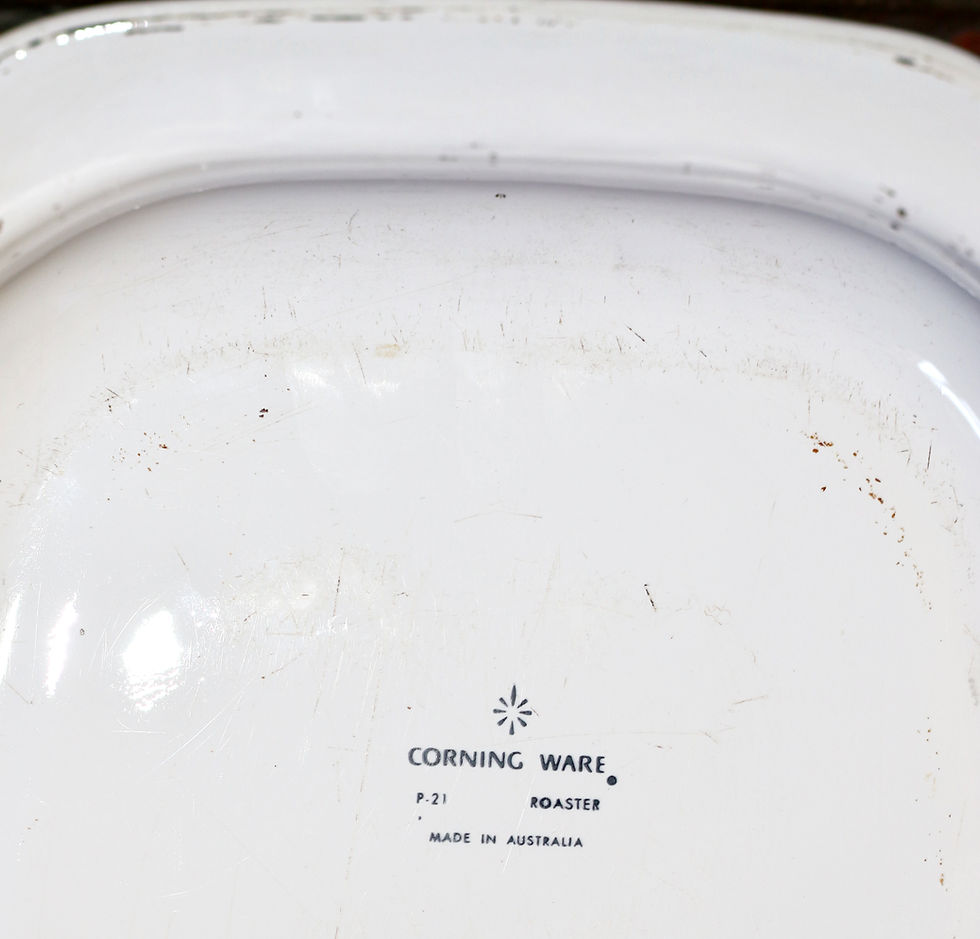Miniaturbild: Preloved Vintage Corning Ware Cornflower Roasting Pan, Vintage Roaster