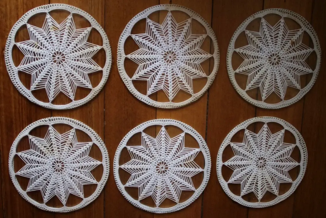 Preloved Set of Crochet Tablemats,  Crochet Placemats