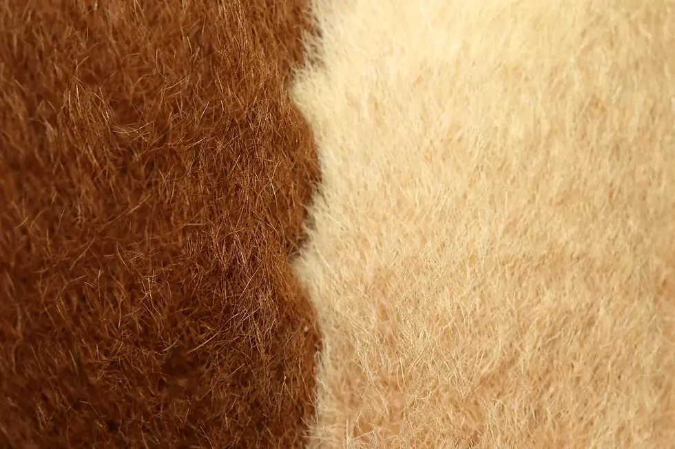 Миниатюра: Preloved Kangaroo fur pouch with draw string