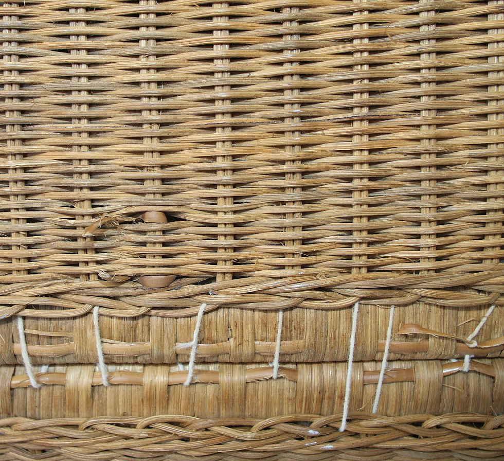 Miniatura: Preloved Cane Basket, Wicker Basket