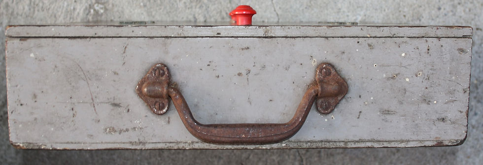 Miniature : Preloved Vintage Wooden Tool Box, Vintage Carpenter's Tool Box