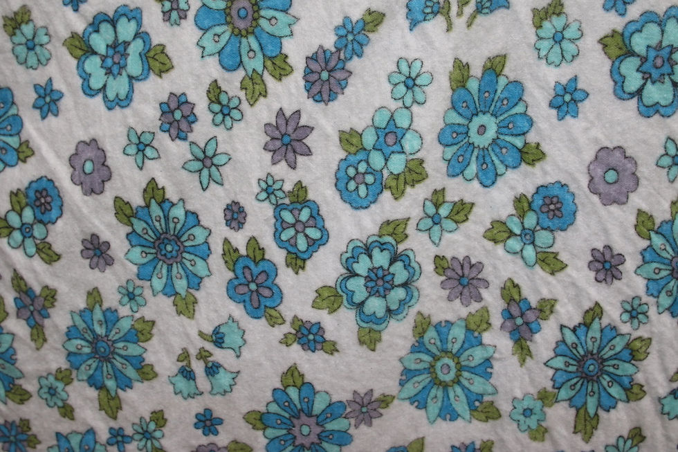 縮圖：Preloved Vintage Floral Bed Sheet