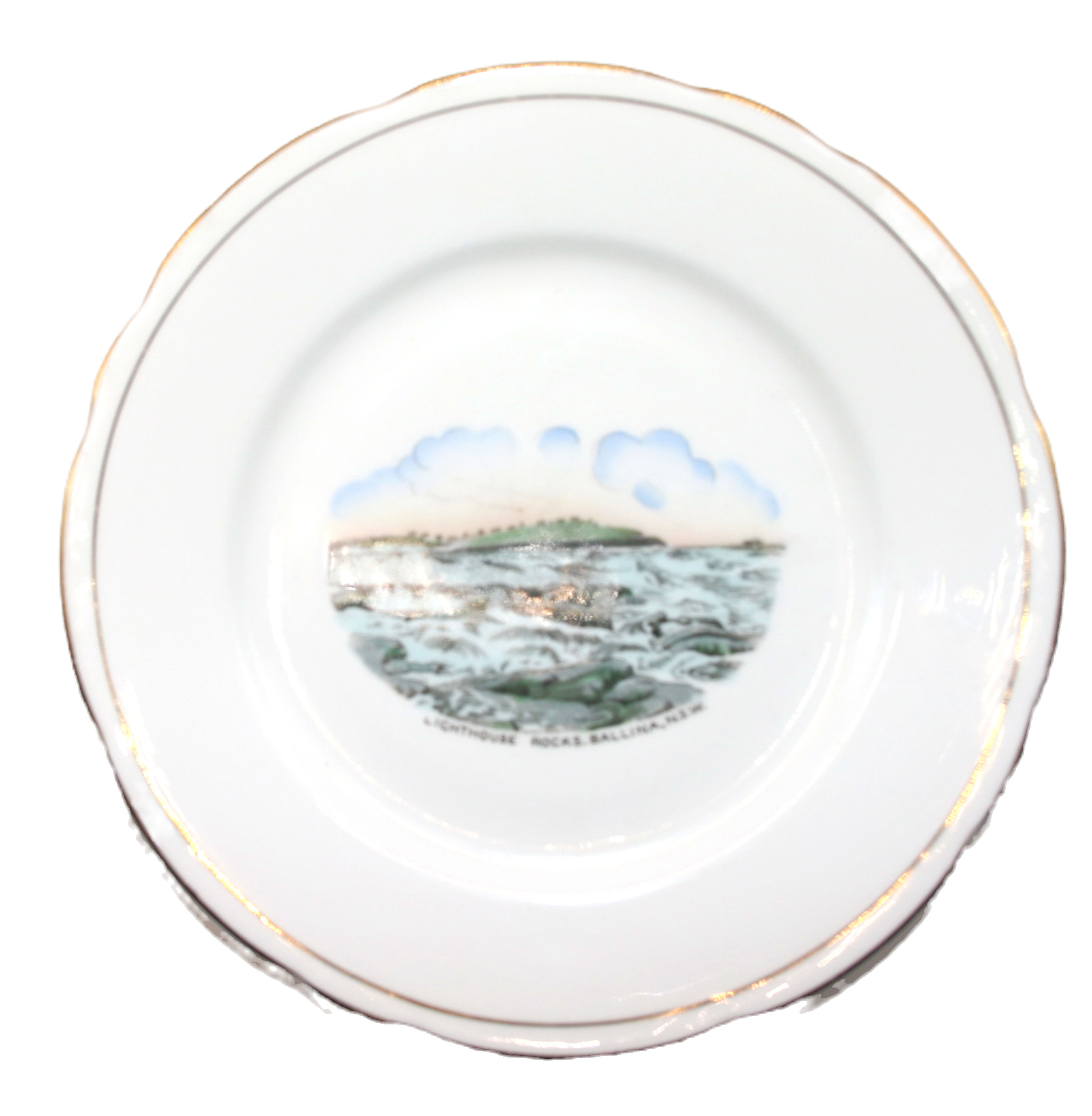 Preloved Lighthouse Rocks, Ballina, NSW Souvenir Plate
