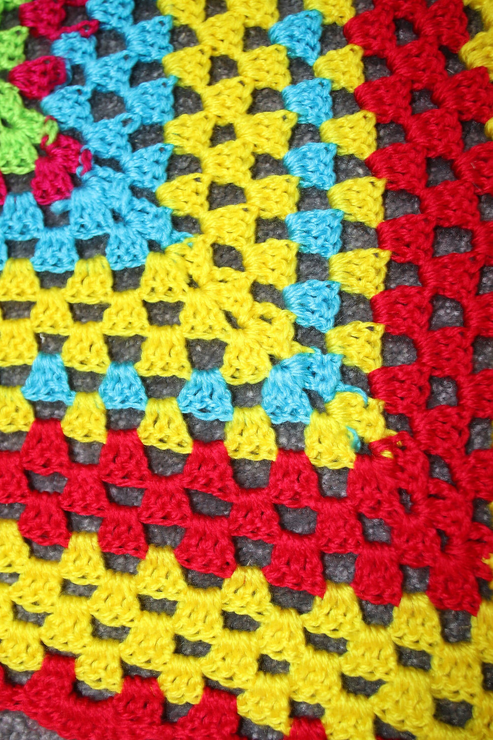 Thumbnail: Preloved Handmade Crochet Knee Rug, Granny Blanket