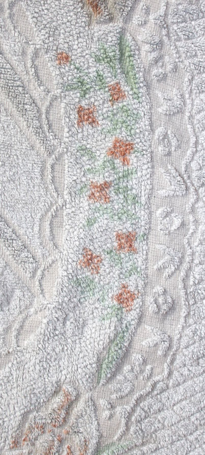 Miniatura: Preloved Vintage Guest Room Towel,  Floral Towel