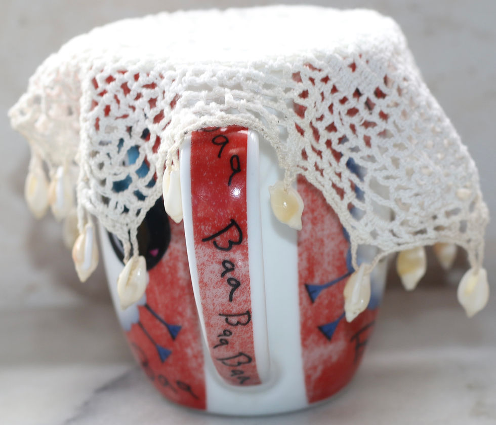 Thumbnail: Preloved Crochet Shell Jug Cover