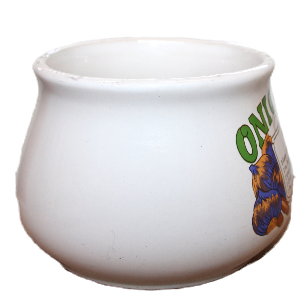 Miniatura: Preloved Ceramic Onion Soup Bowl, Recipe Mug