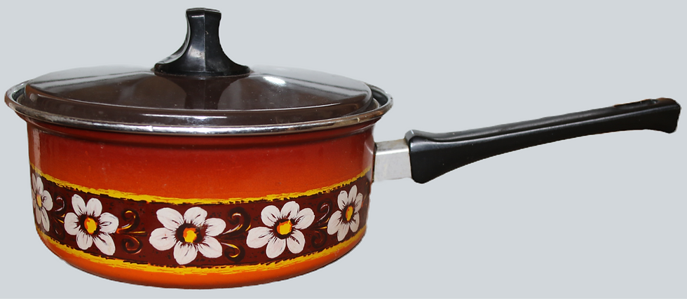 Miniatura: Preloved Floral Saucepan