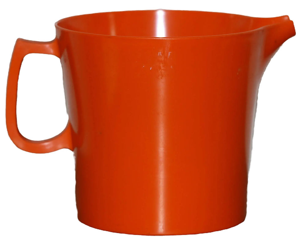 Miniaturbild: Preloved Orange Bessemer Jug, Bessemer Creamer