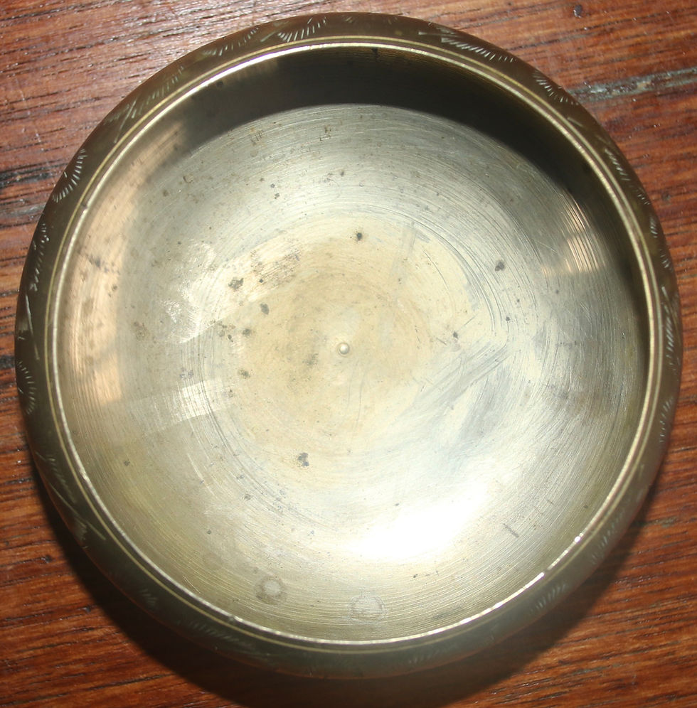Μικρογραφία: Preloved Brass pot pourri bowl with mesh lid
