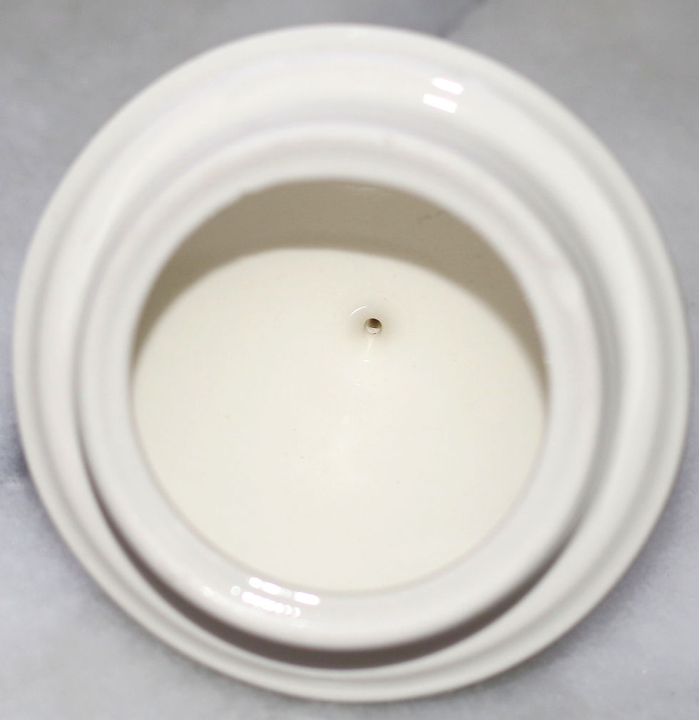 Thumbnail: Preloved Conical sugar bowl, Italian ceramic sugar container