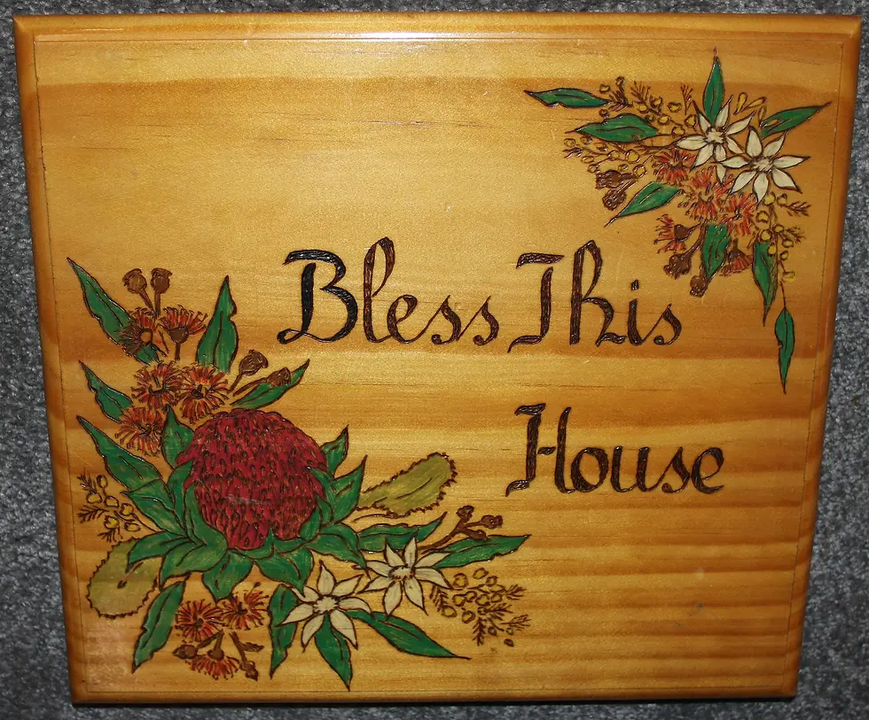 Preloved House Blessing Plaque, Bless This House Sign