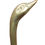 Thumbnail: Preloved Brass Bird Statue, Brass Swan, Long-Neck Swan