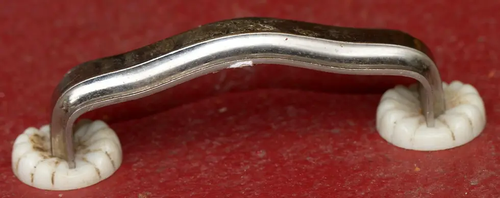 Thumbnail: Preloved Vintage Remac Metal And Plastic Cabinet Handle, Remac Cabinet Handle