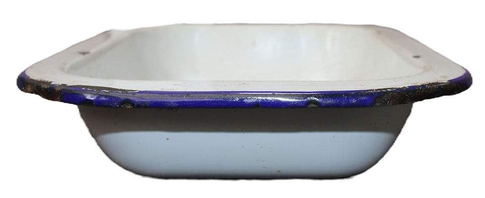 Miniatura: Preloved Lucky Elephant Enamelware Baking Dish, Enamel Baking Dish