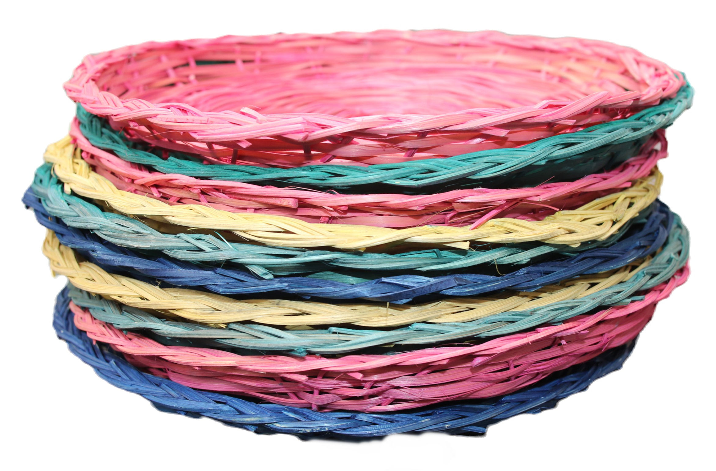 Preloved Set of Coloured Picnic Plates