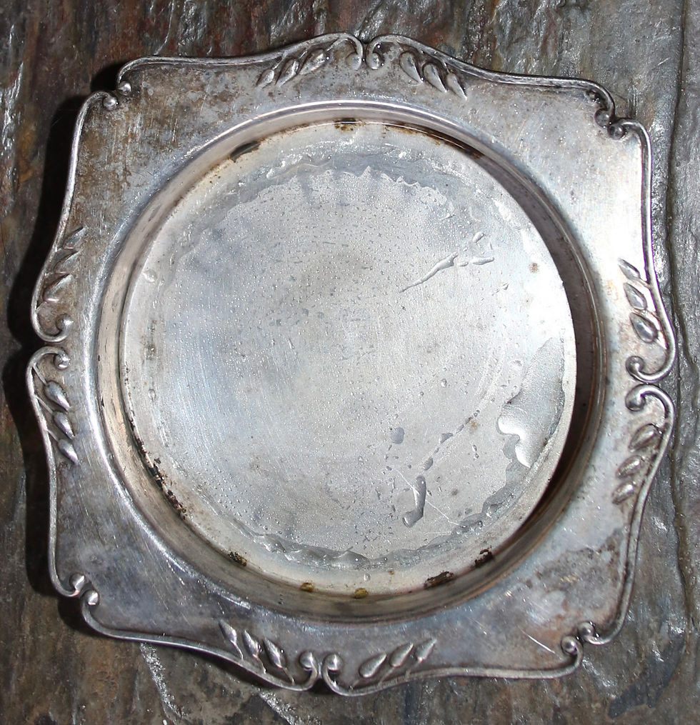 Thumbnail: Preloved Crusader Plate E.P.N.S.A.I and Glass Butter Dish