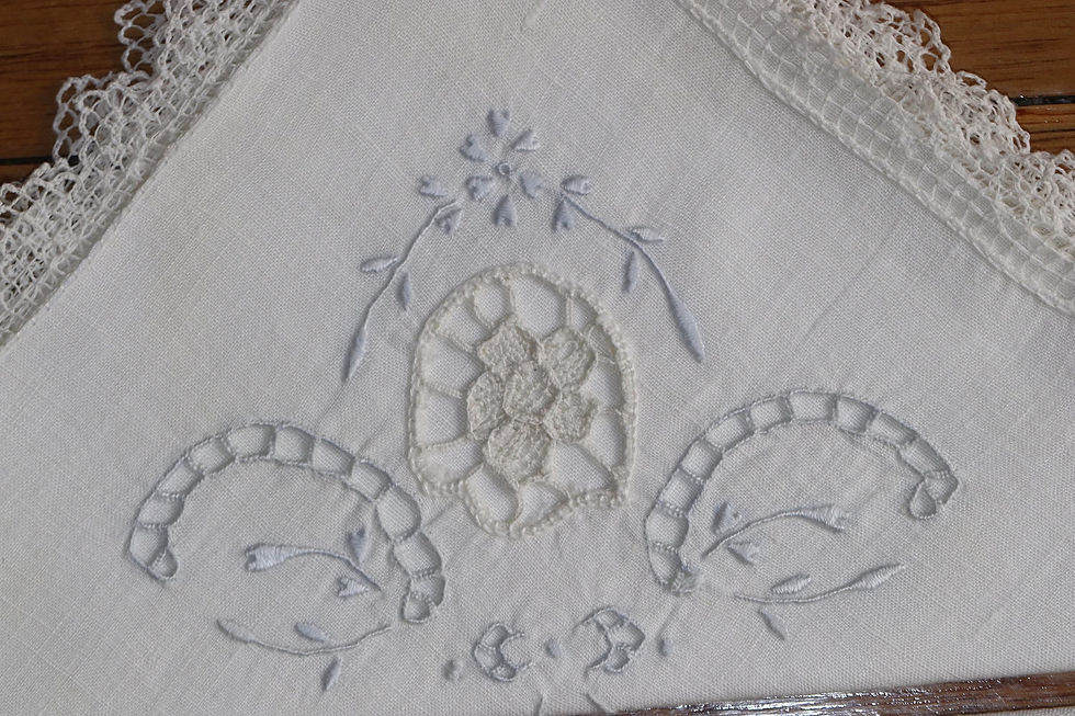 Preloved Set of twelve embroidery napkins.