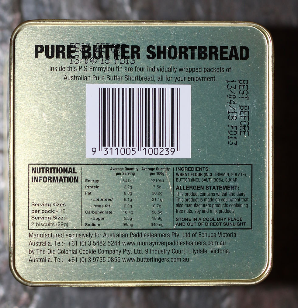Miniatura: Preloved  Souvenir P.S Emmylou, Murray River, Echuca Shortbread Tin