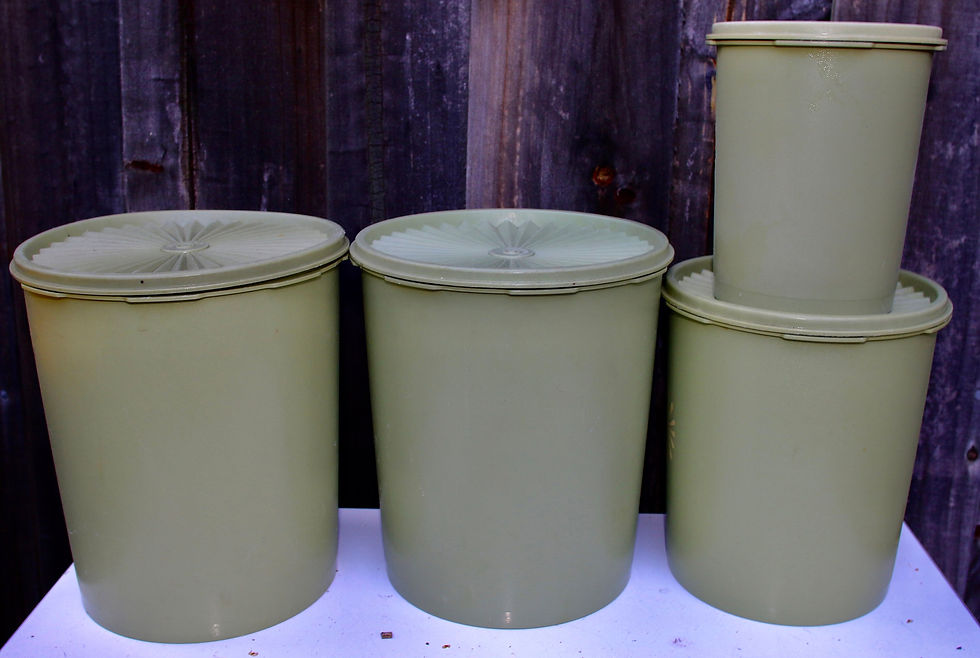 Miniaturbild: Preloved Set of four Tupperware canisters, Tupperware Container