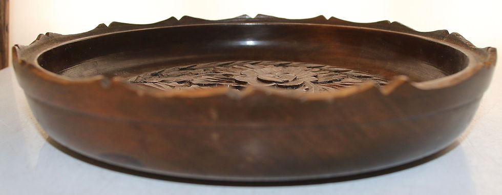 Miniatura: Preloved Floral Tray, Round Tray, Flower Tray