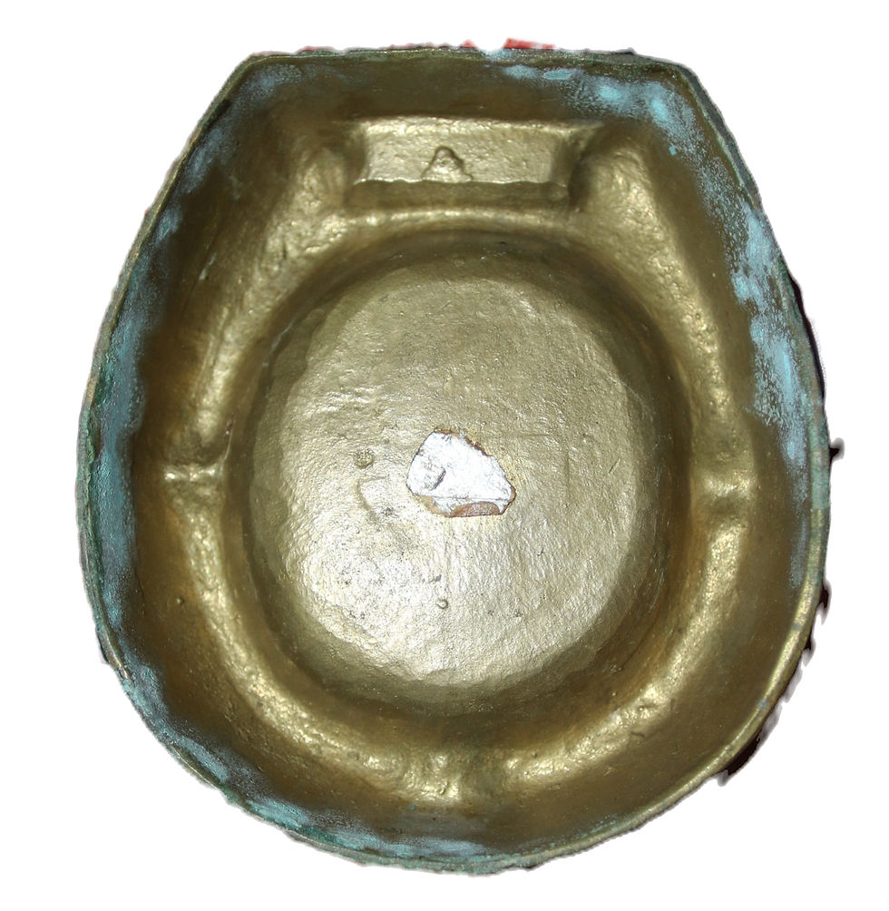 縮圖：Preloved Brass Toilet Seat Ashtray, Toilet Ashtray, Novelty Ashtray
