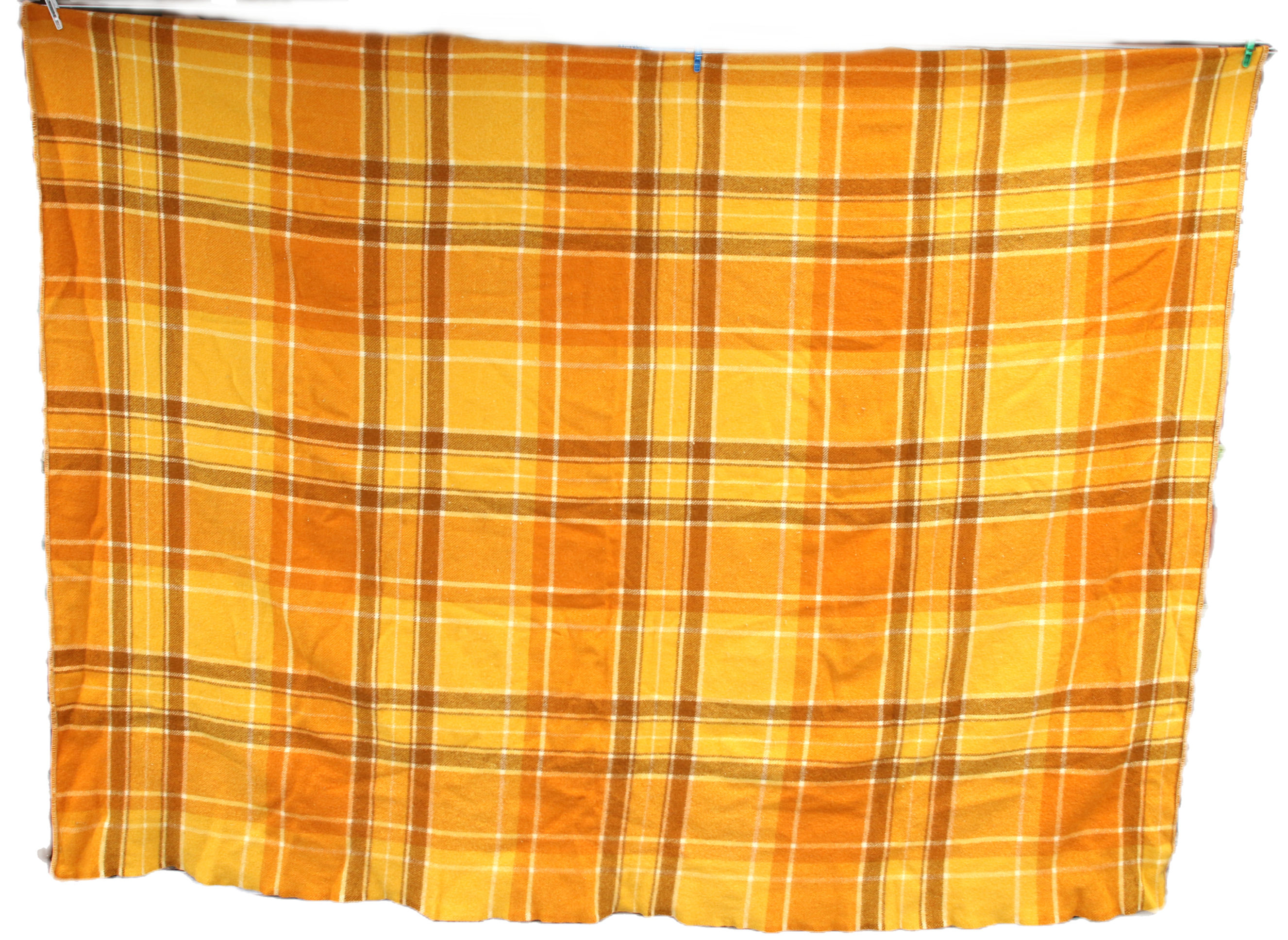 Vintage Single Wool Blanket, Weighted Woollen Blanket