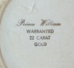 Miniature : Preloved Novelty Barware  Prince William Ware Warranted 22 Carat Gold Beer Stein