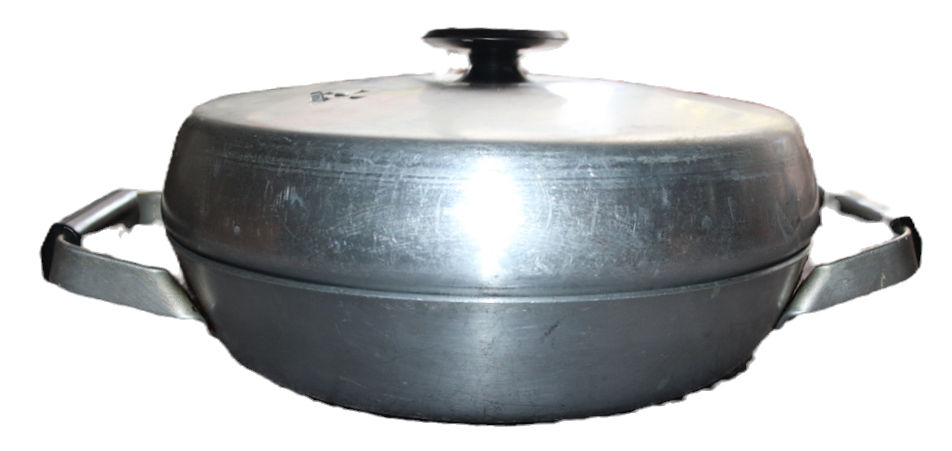 Thumbnail: Preloved Vintage Metal Cooking Pot with lid