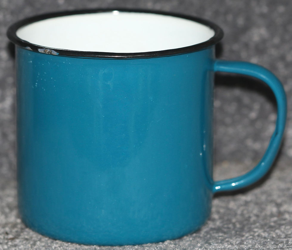 Miniatura: Preloved Blue Enamelware Mug