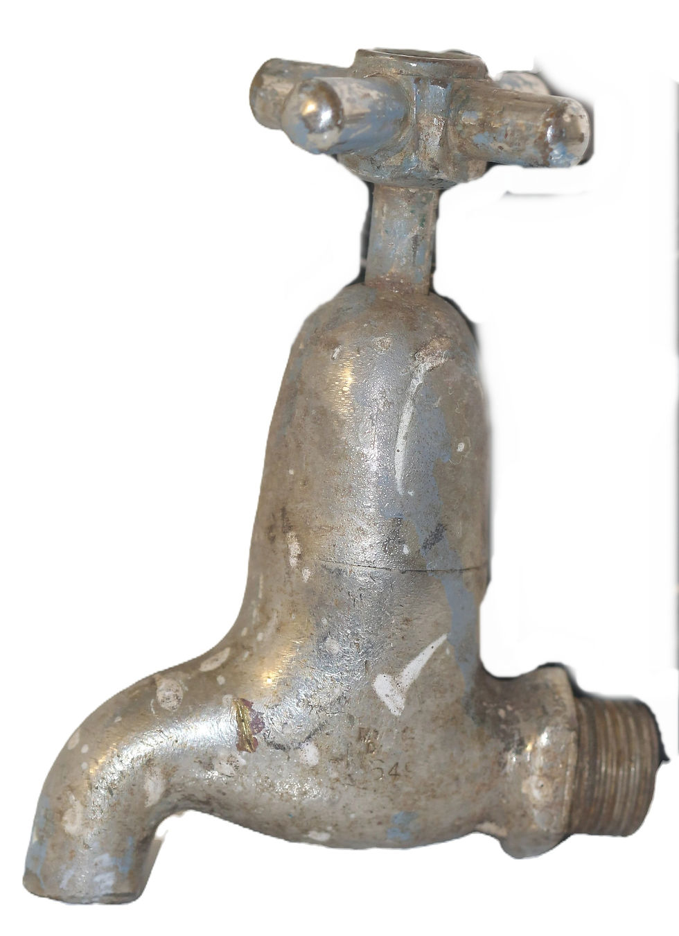 Miniaturbild: Preloved Vintage water tap with spout from yesteryear