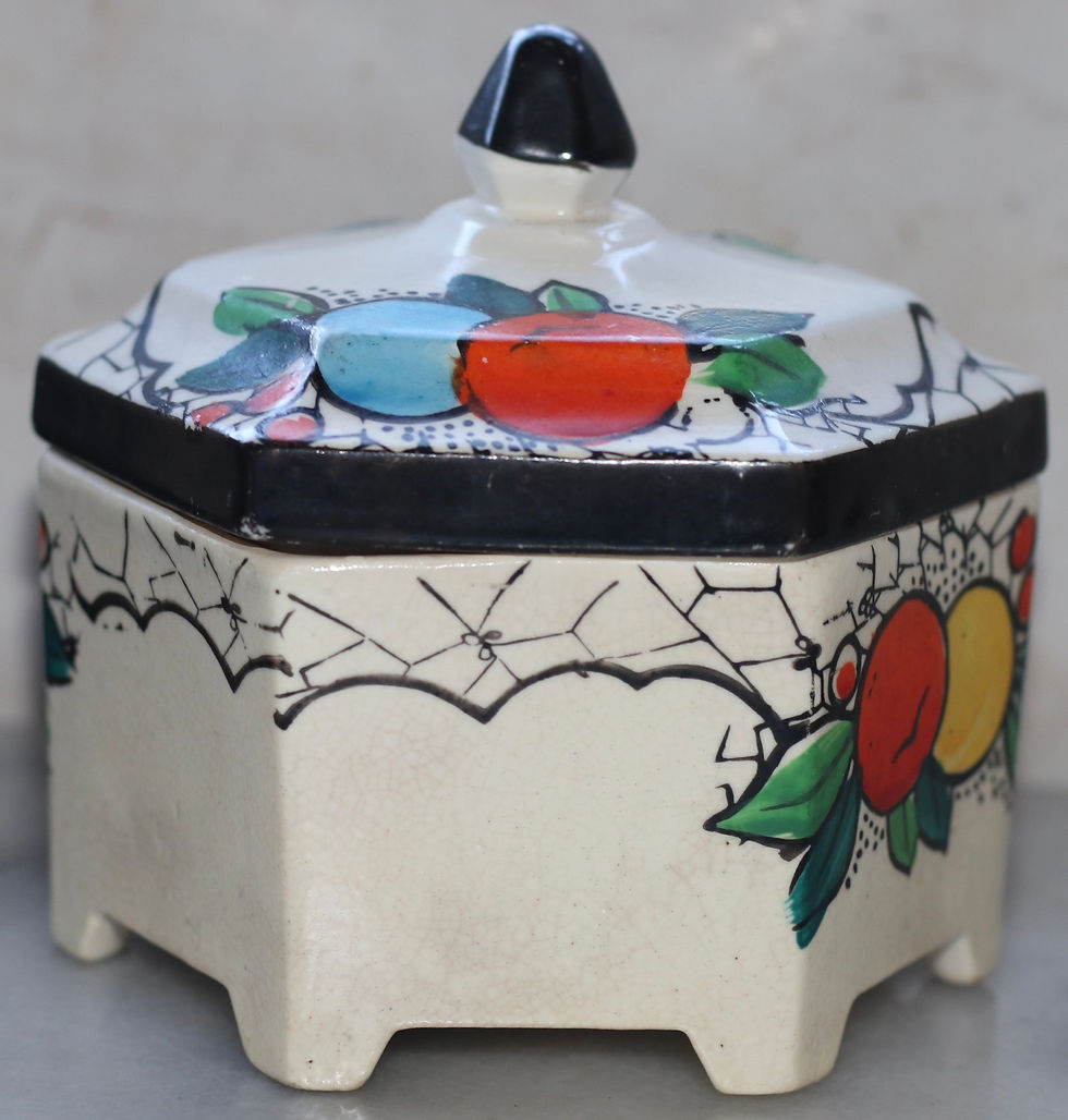 Miniature : Preloved Vintage Japanese Ceramic Trinket Box