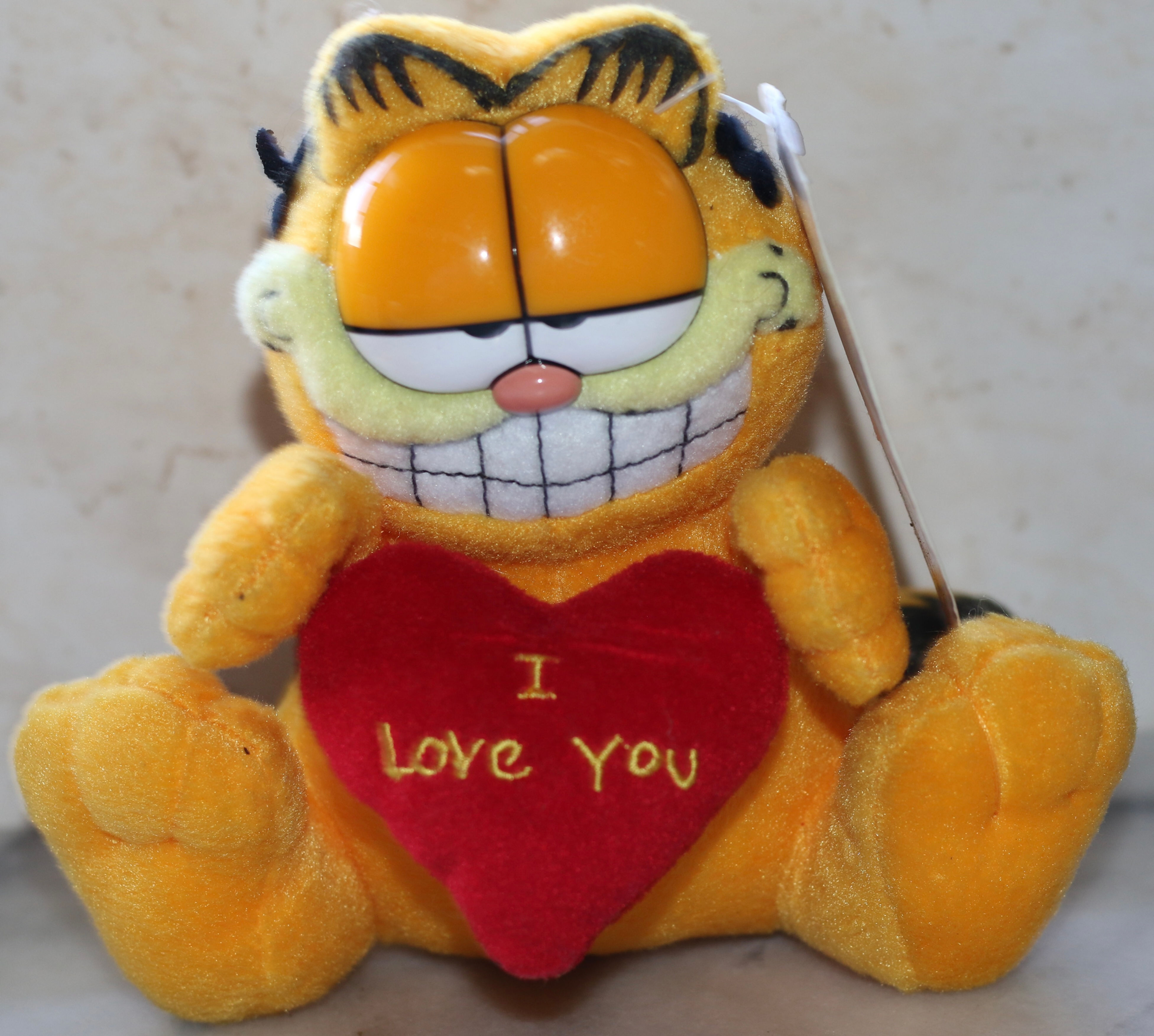 Preloved Stuffed Garfield Toy, with original tag