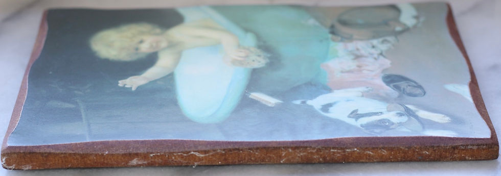 Miniatura: Preloved Vintage Bathtime Picture