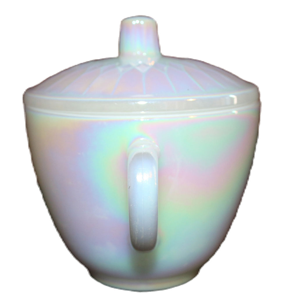 Miniature : Preloved Federal/Fire-King Sugar Bowl