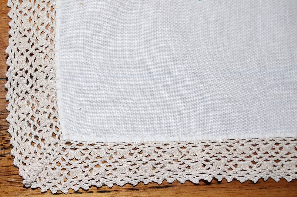 縮圖：Preloved Set of four embroidered napkins