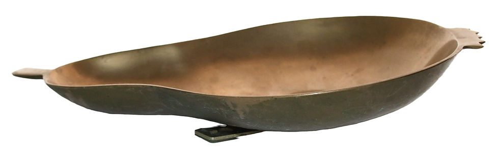 Miniature : Preloved Brass Dish, Brass Pear Wall Hanging