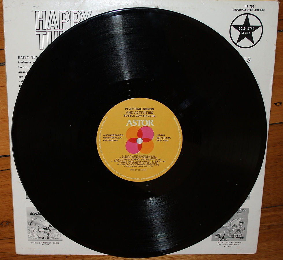 Μικρογραφία: Playtime Songs and Activities, Happy Tunes Children's Records. Record LP