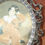 Miniature : Preloved Silk picture in ornate metal frame