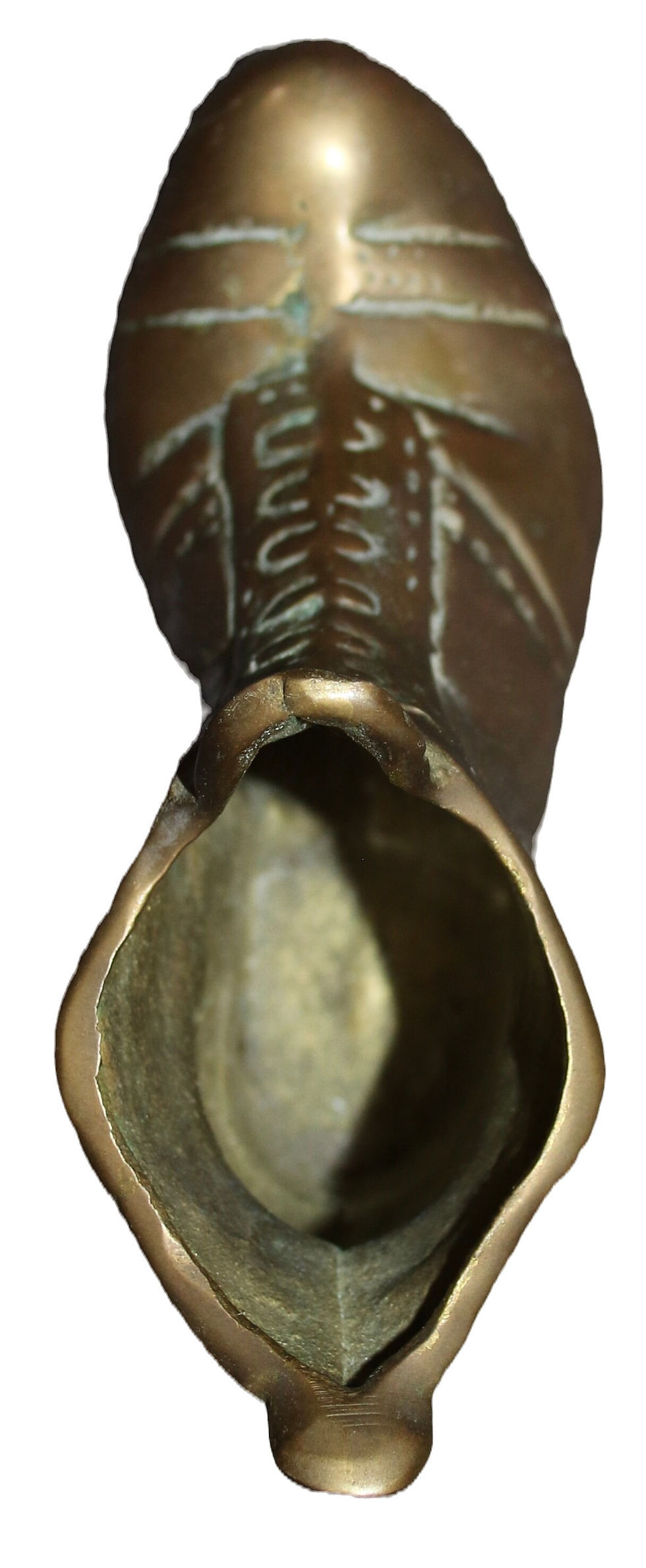 Miniature : Preloved Brass boot ornament , Brass Shoe Ornament