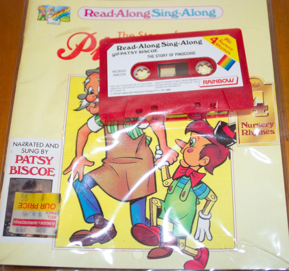 Preloved Read Along, Sing Along The Story of Pinocchio book and cassette