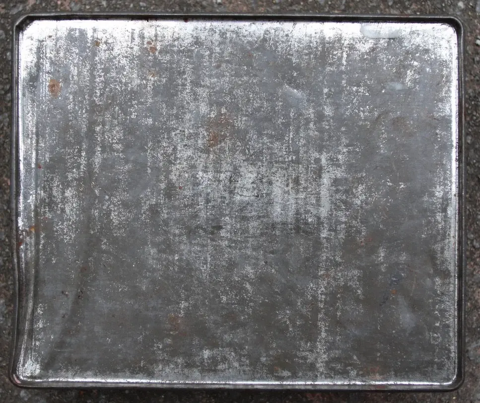 Thumbnail: Preloved  Vintage Biscuit Tin, Thatched English Farmhouse Tin