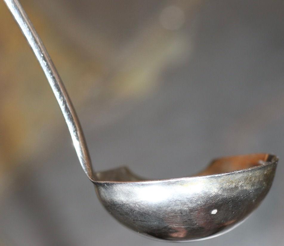 Miniatura: Preloved Metal Bunhoi Ladle, Vintage Kitchen Ladle Utensil