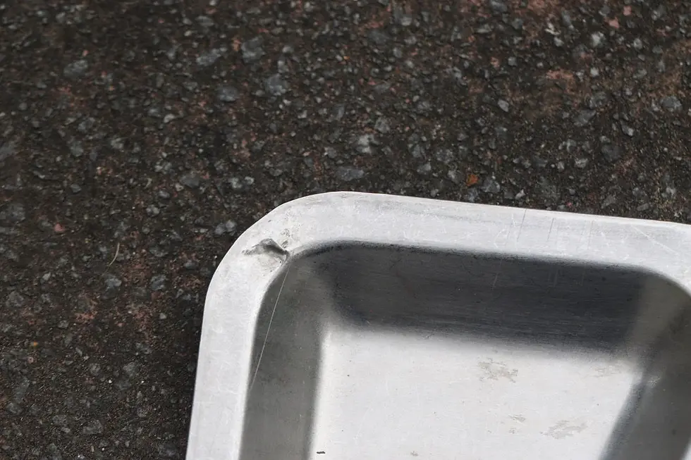 Miniaturbild: Preloved Simpson Stainless Steel Dinner Tray with Six divisions, Cafeteria Tray