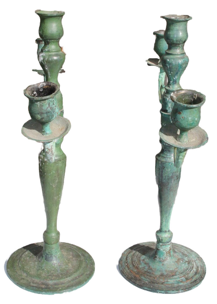 Μικρογραφία: Preloved Metal Candlestick Holder