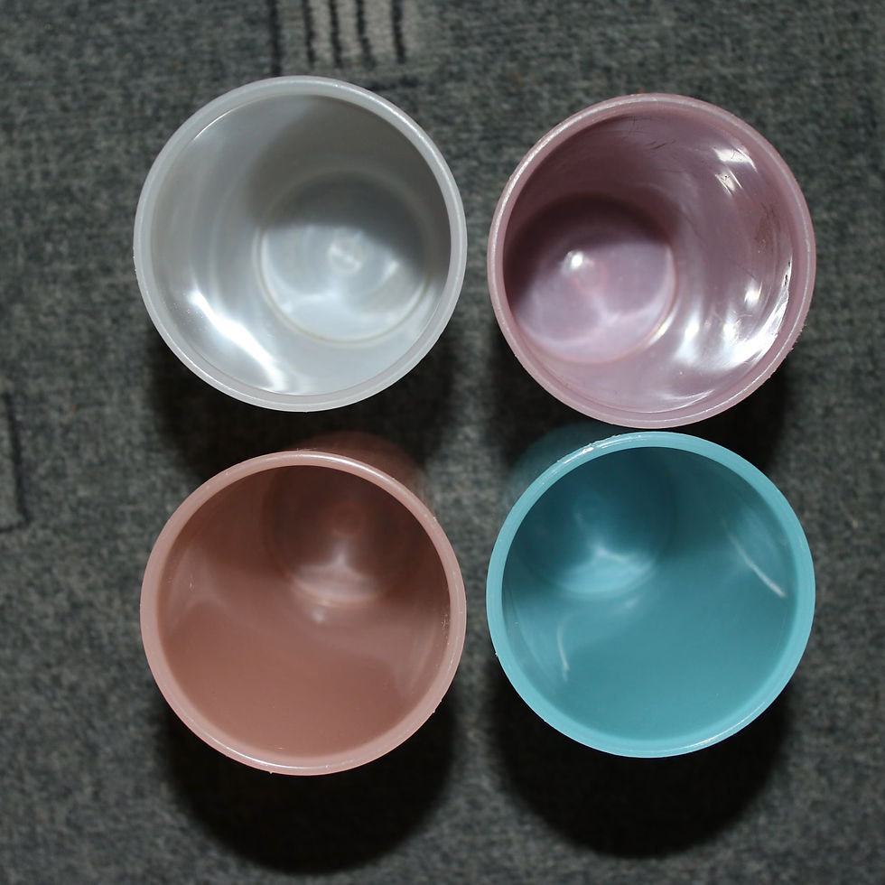 Miniature : Preloved Set of Four Tupperware cups, Tupperware Tumblers, Made in Australia