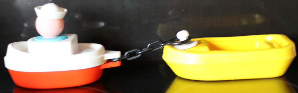 Miniatura: Preloved Vintage Fisher Price 'Tub Tug and Barge