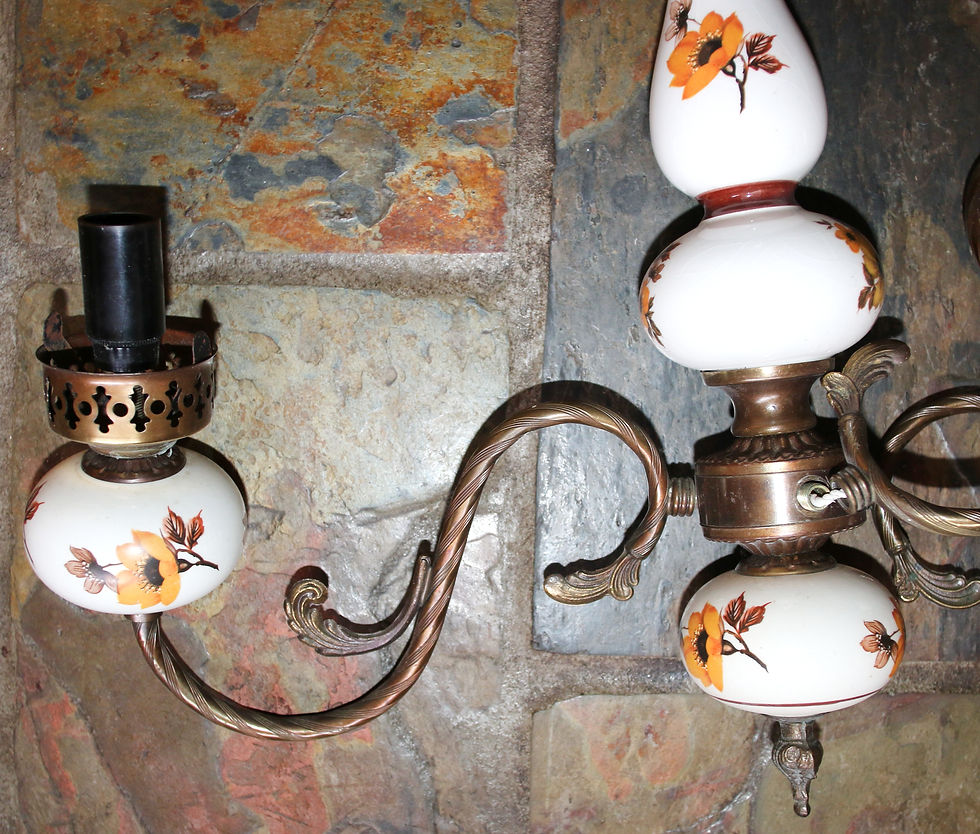 Миниатюра: Preloved Vintage ceiling light fitting, no shades