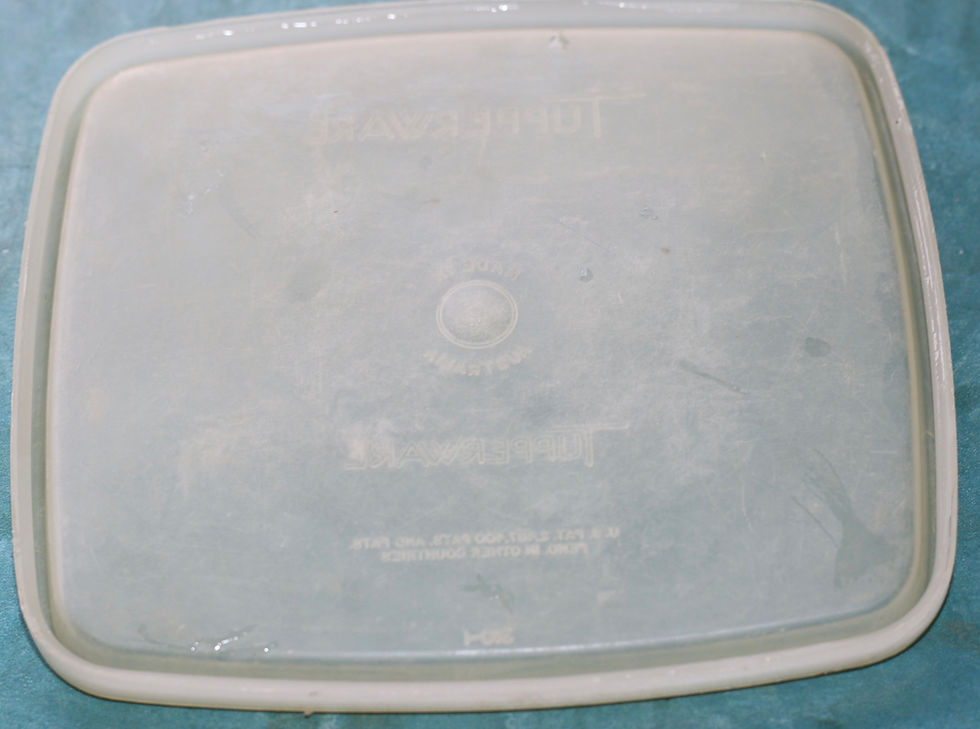 Miniatura: Preloved Pair of Pastel Tupperware Containers, Tupperware Sandwich Boxes