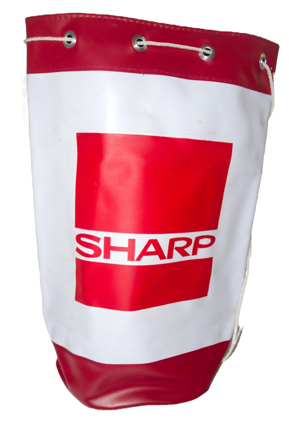 Preloved Vintage Sharp vinyl duffle bag, Vintage Beach Bag